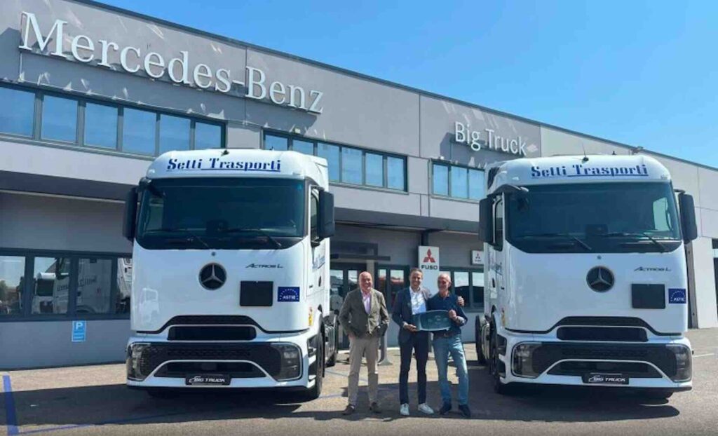 Setti Trasporti camion Mercedes Autotrasporto Astre Italia
